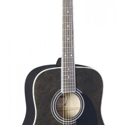 Hohner SD-65TBK Solo Series Black Figured Top Acoustic Guitar