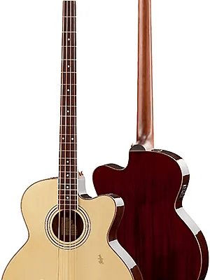 HOFNER SIENNA ACOUSTIC BASS GUITAR, LAMINATED SPRUCE TOP