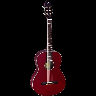 ORTEGA NYLON STRING FAMILY SERIES GUITAR FULL SIZE WINE RED SPRUCE TOP Front