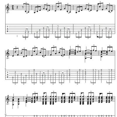 Zapateado Free Guitar Sheet Music