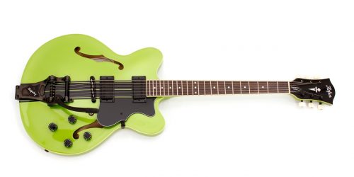 HOFNER VERYTHIN ELECTRIC GUITAR, METALLIC GREEN TOP, LIMITED EDITION