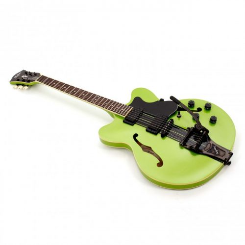 HOFNER VERYTHIN ELECTRIC GUITAR, METALLIC GREEN TOP, LIMITED EDITION