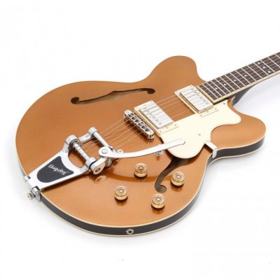 Hofner Electric Guitar Verythin Ltd Edition - Gold Top