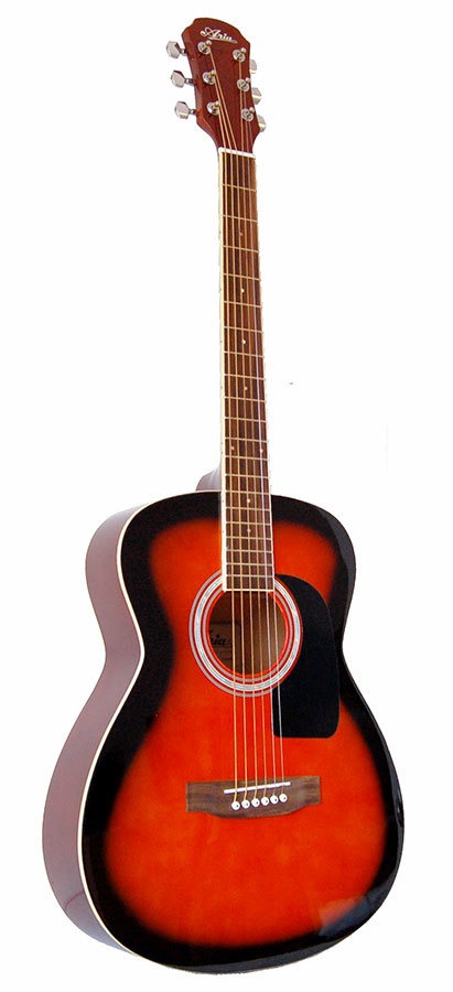 Aria AF-15 Folk Body Acoustic Guitar in Brown Sunburst
