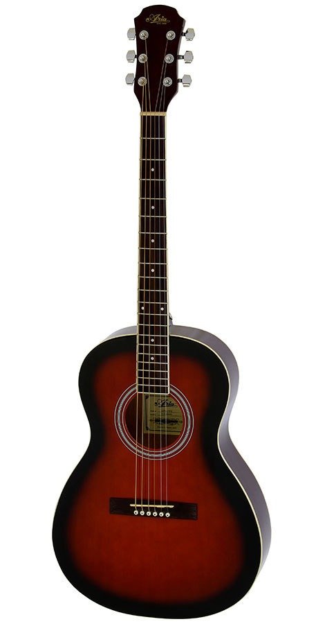 Aria AP-15 Parlour Acoustic Guitar in Brown Sunburst