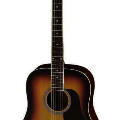 Aria Fiesta Series Dreadnought Acoustic Guitar in Brown Sunburst