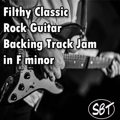 Royalty Free - Filthy Classic Rock Guitar Backing Track Jam in F minor