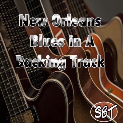 New Orleans Blues Backing Track in A