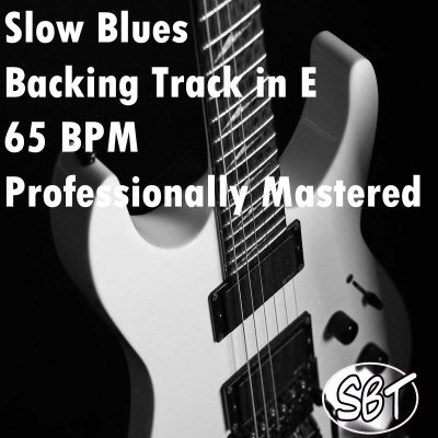 Slow Blues Backing Track in E - 65 BPM Professionally Mastered