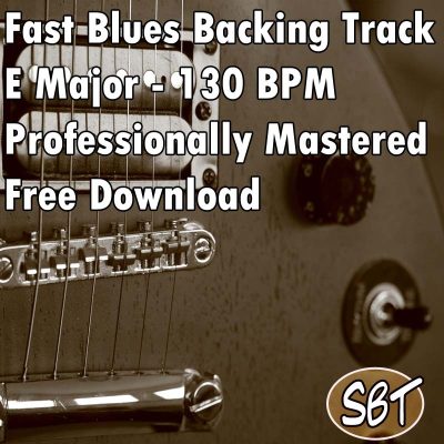 Fast Blues Backing Track E Major - 130 BPM Professionally Mastered Free Download