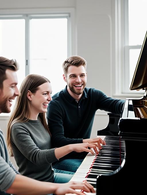 Students enjoying piano lessons in Chatswood while learning to play in a fun and engaging environment