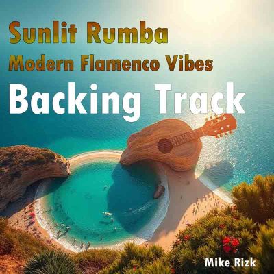 Sunlit Rumba Backing Track Mike Rizk Style Latin Guitar Jam Track Cover Art
